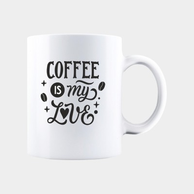 Cana alba personalizata COFFEE IS MY LOVE, INOVATIX&amp;reg;. 330ml foto