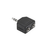 Adaptor Jack 3.5 Tata - 2x3.5 Mama, Oem