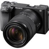Aparat foto Mirrorless Sony Alpha A6400A, 24.2 MP, APS-C, E-mount, 4K HDR, 4D Focus, Time-lapse, ISO 100-32000, Negru + Obiectiv SEL18135 18-135mm