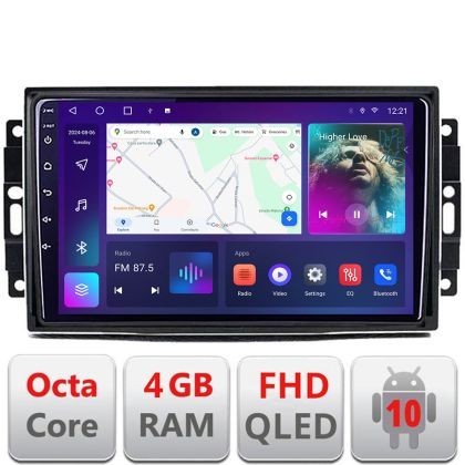 Navigatie Chrysler Jeep B-202 Android Ecran QLED octa core 4+64 carplay android auto KIT-202+EDT-E310V3 CarStore Technology