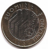 Finlanda 5 Euro 2011 (Provinciile Finlandei- Uusimaa) Bimetalic, 27.25mm, KM-160, Europa