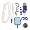 Set Curățare Piscina Bestway Flowclear Deluxe 58237, Aspirator, Colector Suprafață, M&acirc;ner Aluminiu, Furtun 7.5m