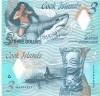 Insulele Cook 3 Dolari 2021, Bancnota Polimer Comemorativa UNC, P-NEW