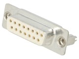 Conector D-Sub 15 pini soclu mamă PCB THT Deltron AG DTS15SY/2M86UN