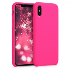 Husa pentru Apple iPhone X / iPhone XS, Silicon, Roz, 46313.08