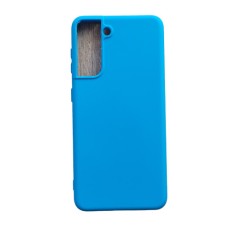Huse silicon antisoc cu microfibra Samsung S21 Plus ; S21+ Albastru Ocean