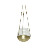 Cumpara ieftin Suport pentru lumanare - Leather Hanger Wooden Beads | Kaemingk