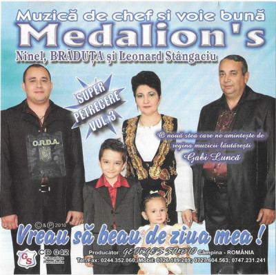 CD Medalion&amp;#039;s &amp;lrm;&amp;ndash; Vreau Să Beau De Ziua Mea!, original foto