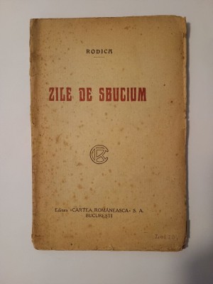 Rodica - Zile de sbucium (1921) foto