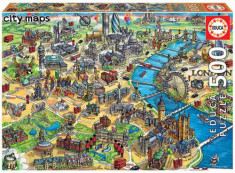 Puzzle Educa 500 piese Harta Londrei foto