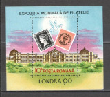 Romania.1990 Expozitia filatelica LONDRA-Bl. DR.527, Nestampilat