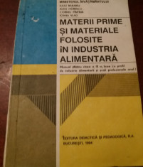 MATERII PRIME SI MATERIALE FOLOSITE IN INDUSTRIA ALIMENTARA foto