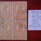 1920 Romania- Ferd. b. mare Mi258y-H.alba-bl4-stampilat