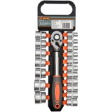 Sthor 58634 - Set capete chei tubulare 8-32 mm patrat 1/2 inch 19 bucati