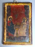 "Sfanta Treime" icoana pe lemn Oltenia sfarsit de sec XVIII-inceput de sec XIX