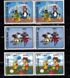 A11 TX9 15 - 1989 - Desene animate din filmele romanesti - perechi doua timbre, Copii, Nestampilat