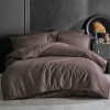 LENJERIE DE PAT BUMBAC 100 % CU HUSA PENTRU SALTEA DE 140X200,160 X 200 SAU 180 X 200-MARO - 140x200
