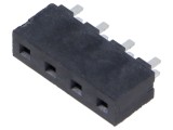 Conector şiruri pini soclu tată 4 PIN 5,08mm THT 1x4 SAMTEC