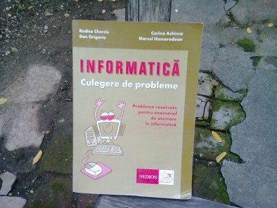 INFORMATICA. CULEGERE DE PROBLEME - RODICA CHERCIU foto