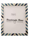 Rama foto Artizanat Home, lemn, albastru/alb, 20 x 25 cm