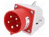 Conector alimentare AC, IEC 60309, IP44, 32A, 400V AC, 5 pini, PCE - 525-6