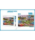 Puzzle pentru Copii 500 Piese Peisaj cu Casă