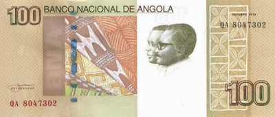 Angola 100 Kwanzas 2012 - P153a UNC !!! foto