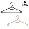 Set 6 Umerase Plastic Gri Roz 41cm Antialunecare Cravate Fuste Pantaloni