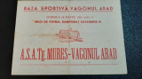 Program Vagonul Arad - ASA TG. Mures