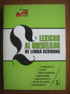 Lexicon al greselilor de limba germana foto
