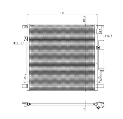 NRF 350502 EASY FIT Condensator, climatizare foto