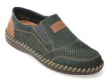 Pantofi RIEKER bleumarin, B2466, din piele naturala