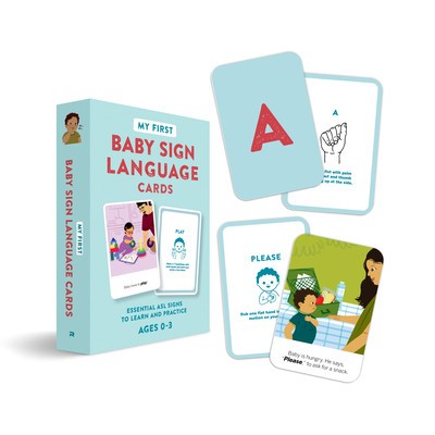 My First Baby Sign Language Cards: Essential ASL Signs to Learn and Practice foto