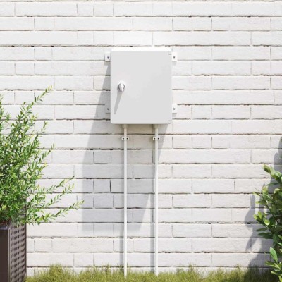 vidaXL Cabinet de Control Gri 25 x 13 x 30 cm Plastic ABS 4106493 foto