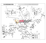 37. Conducta frana fata dreapta CF Moto CForce 450 / 520 / 550 dupa 2015