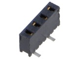 Conector SAMTEC şiruri pini mamă 4 PIN 2mm aurit SMT soclu