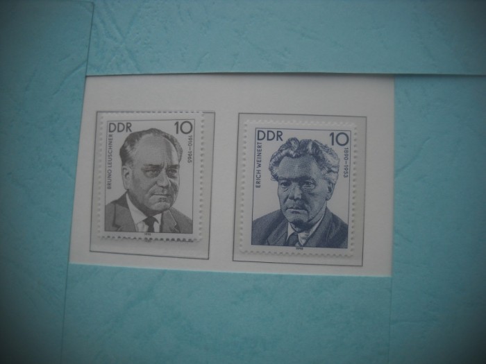 HOPCT TIMBRE MNH 1280 PERSPONALITATI -2 VAL-1990-GERMANIA DDR/RDG