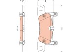 TRW GDB1876 set placute frana,frana disc
