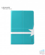 Husa Usams Star Series Apple Ipad Air Rotativa Albastra foto