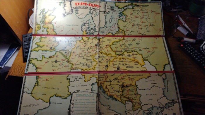 Ungaria- Harta Europei pe carton