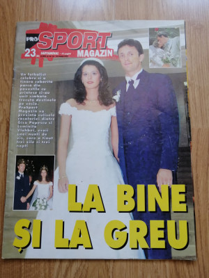 revista ProSport magazin - iunie 1999 - Nunta lui Gica Popescu foto