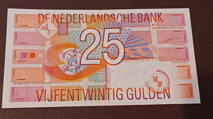 Olanda -25 Gulden 1989