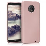 Cumpara ieftin Husa pentru Motorola Moto G6 Plus, Silicon, Roz, 44614.31, Carcasa, Kwmobile