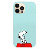 Husa compatibila cu Apple iPhone 15 Pro Max, Viceversa, model Sleepy Snoppy , Silicon, TPU, Transparent, Carcasa