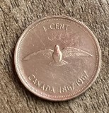 C50 - Moneda foarte veche - Canada - 1 cent - omagial - 1967