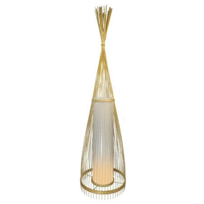 Lampa podea din rattan soclu e27 100cm foto