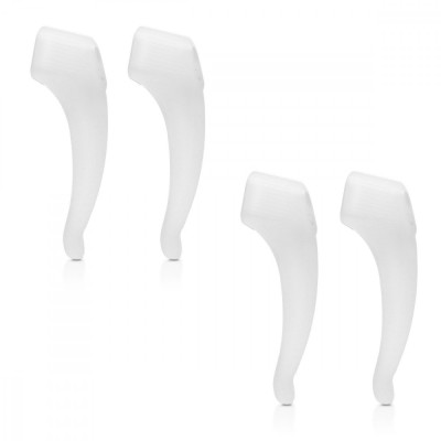 Set 4 Terminale anti-alunecare pentru ochelari, Kwmobile, Alb, Silicon, 45480.74 foto