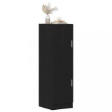 VidaXL Dulap de bucătărie, negru, 38x41,5x131,5 cm, lemn prelucrat