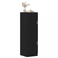 vidaXL Dulap de bucătărie, negru, 38x41,5x131,5 cm, lemn prelucrat