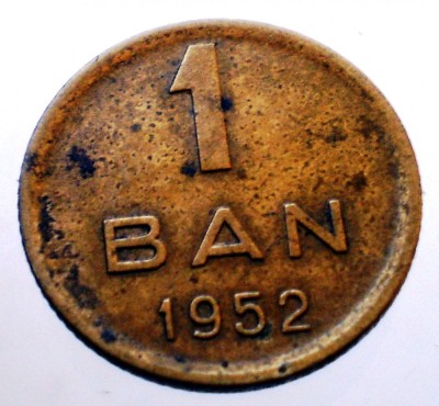 7.095 ROMANIA RPR 1 BAN 1952 foto